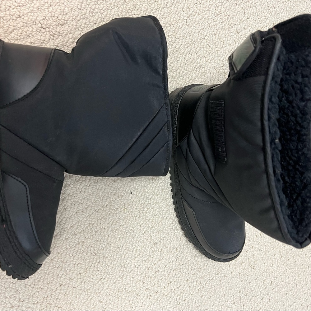 Black Leather Ankle Boots